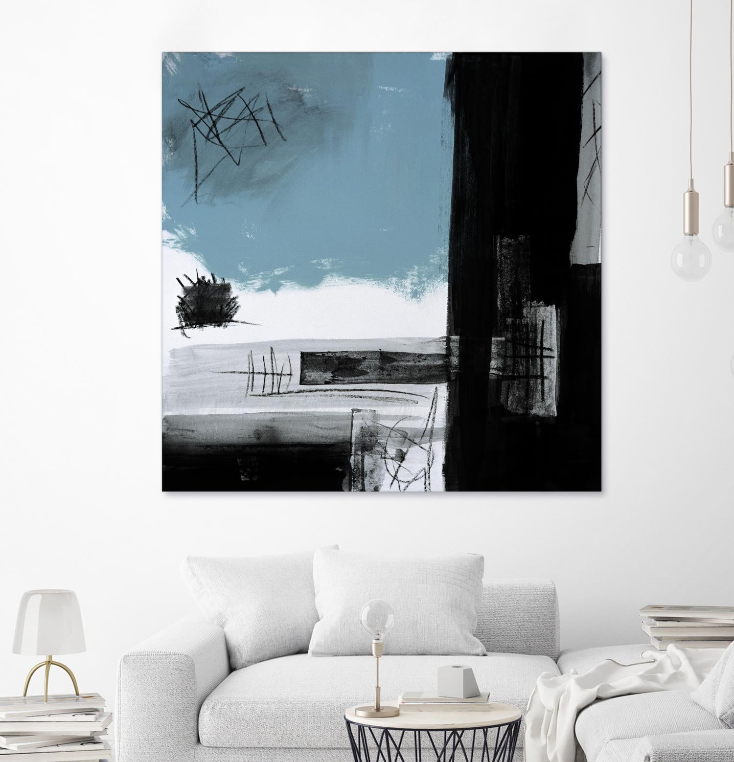 Sandstone E by Franka Palek on GIANT ART - black abstract