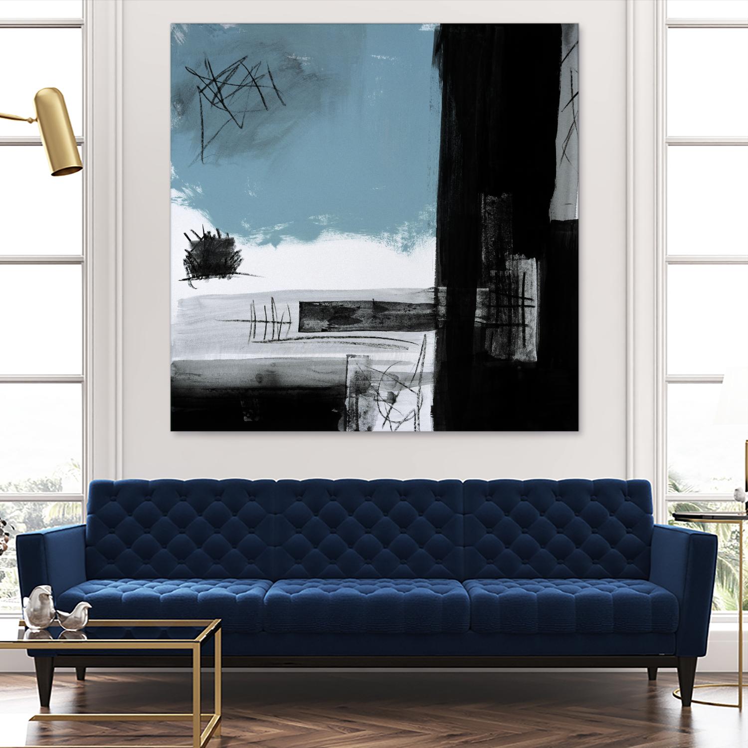 Sandstone E by Franka Palek on GIANT ART - black abstract