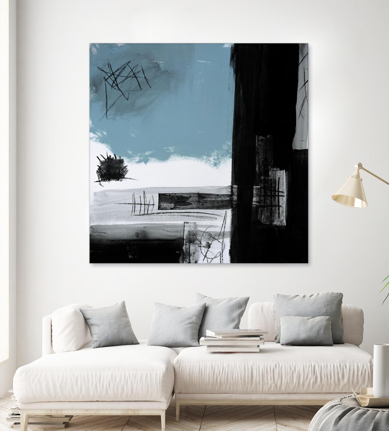 Sandstone E by Franka Palek on GIANT ART - black abstract