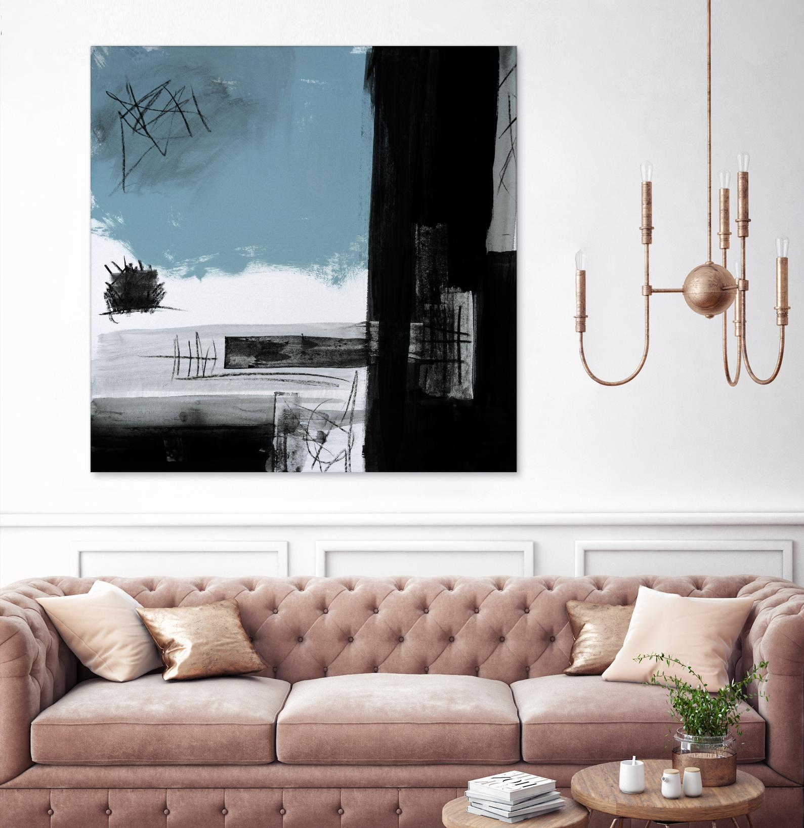 Sandstone E by Franka Palek on GIANT ART - black abstract