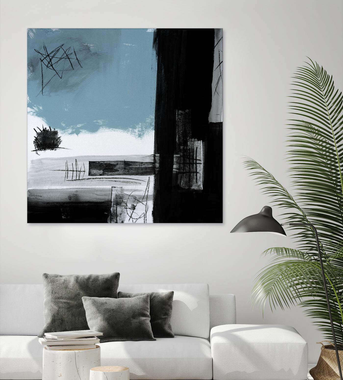 Sandstone E by Franka Palek on GIANT ART - black abstract