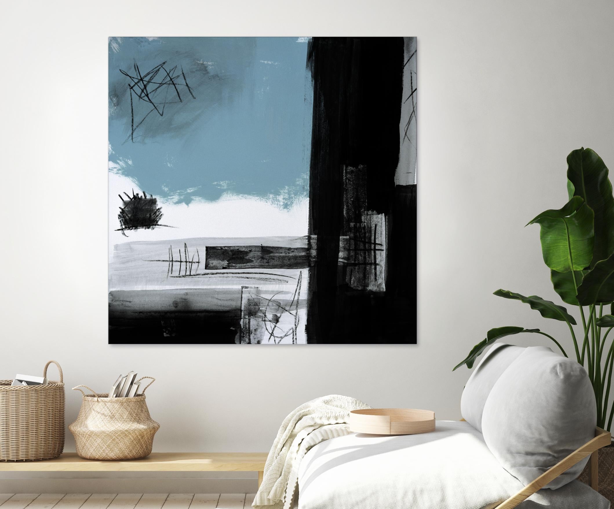 Sandstone E by Franka Palek on GIANT ART - black abstract