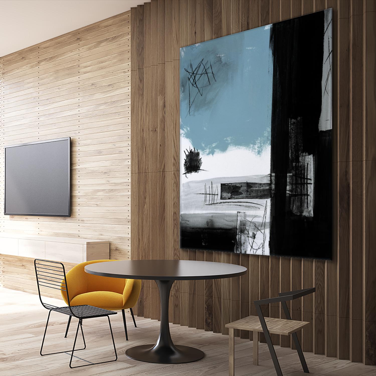 Sandstone E by Franka Palek on GIANT ART - black abstract