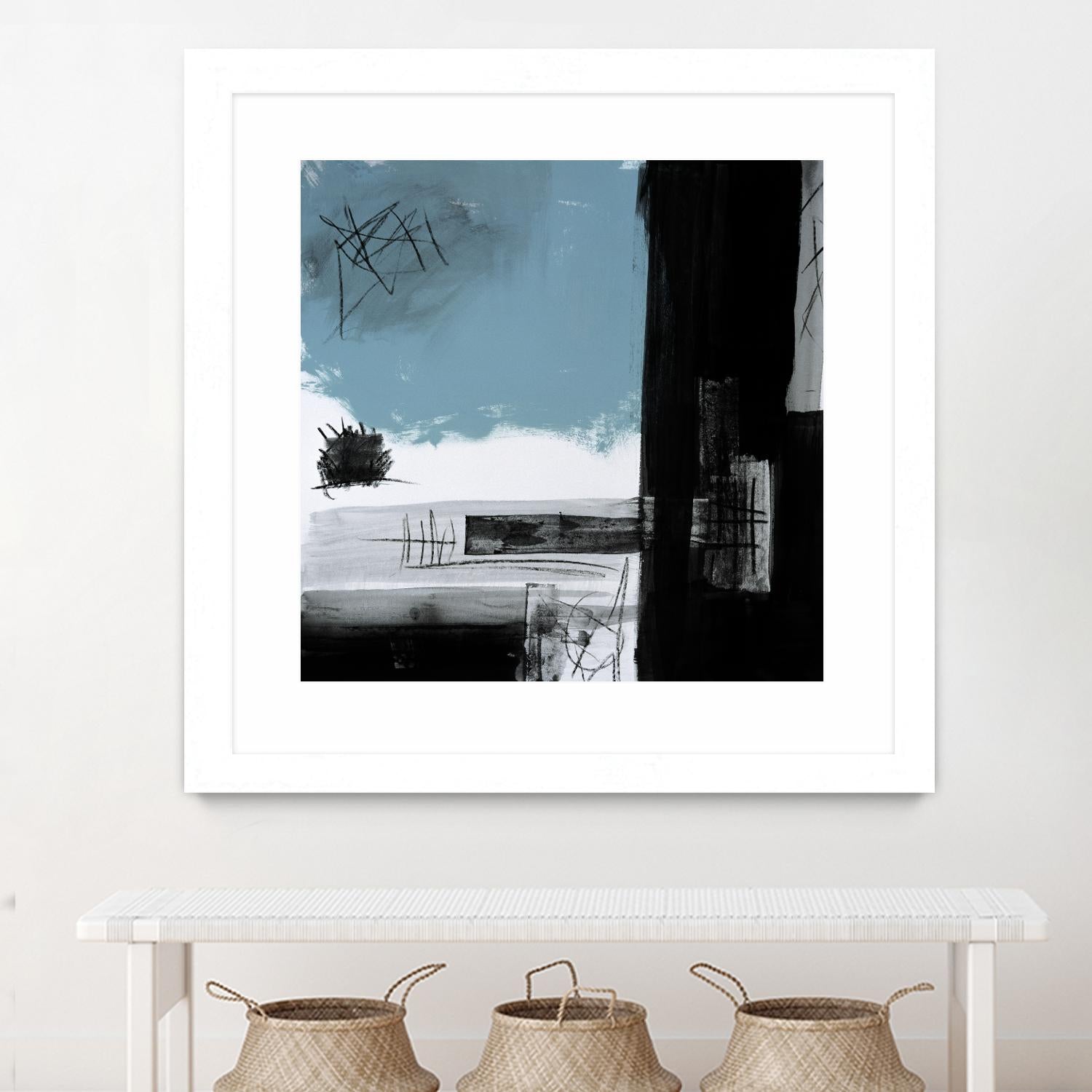 Sandstone E by Franka Palek on GIANT ART - black abstract