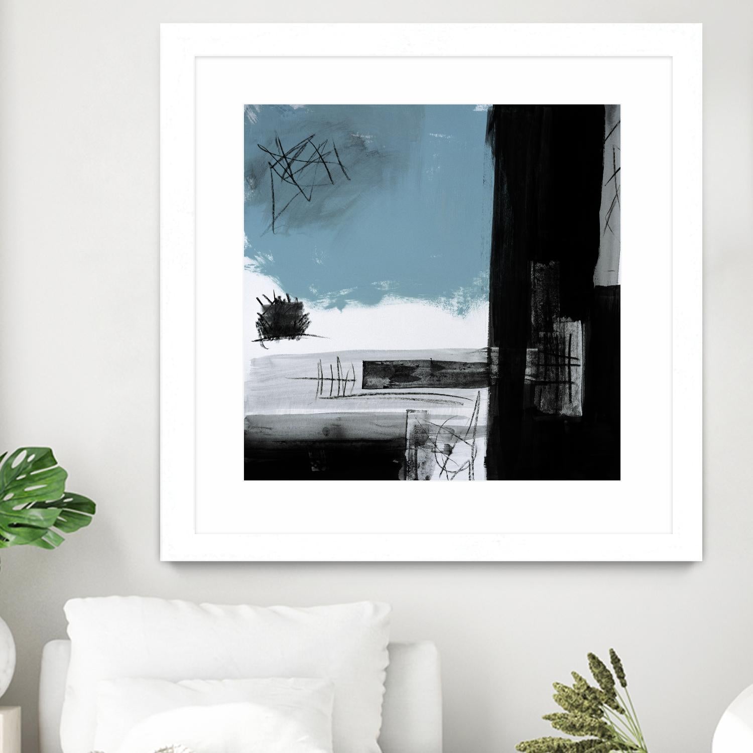 Sandstone E by Franka Palek on GIANT ART - black abstract