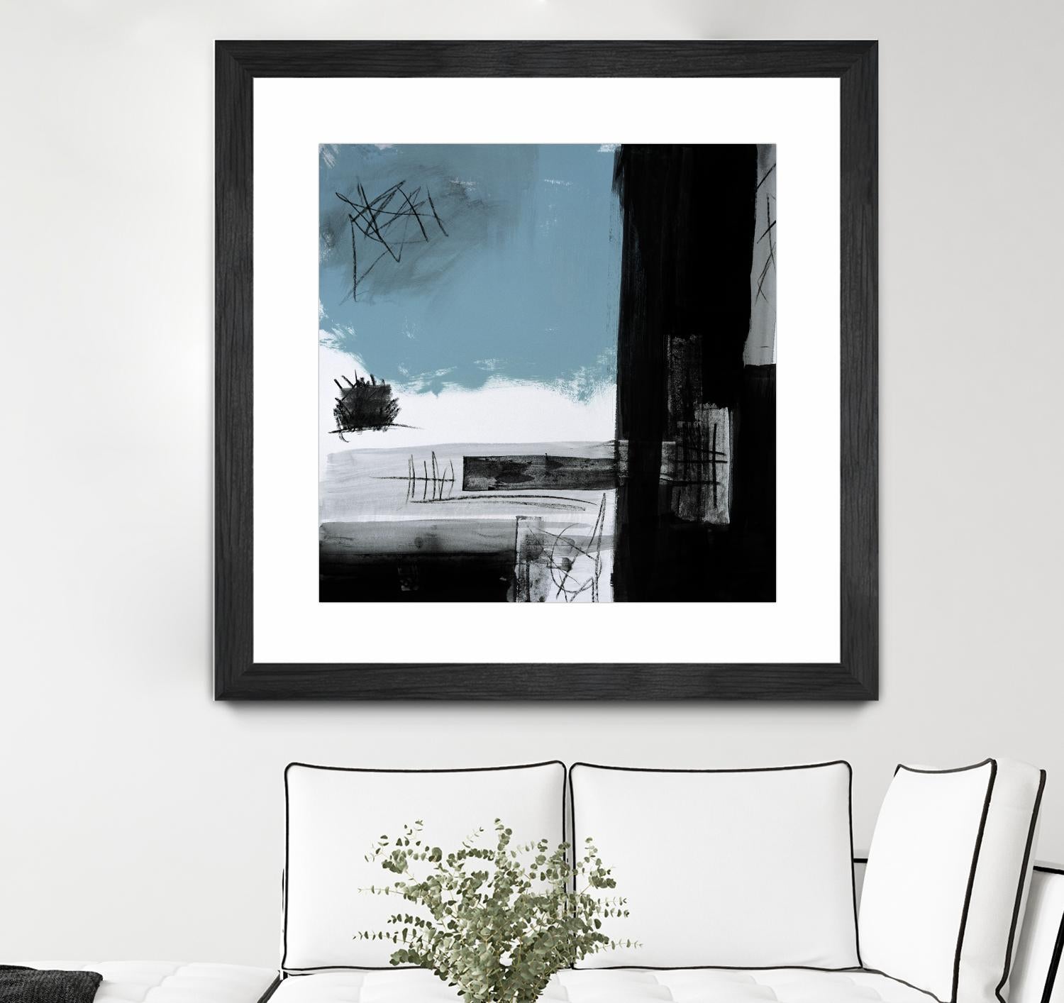 Sandstone E by Franka Palek on GIANT ART - black abstract