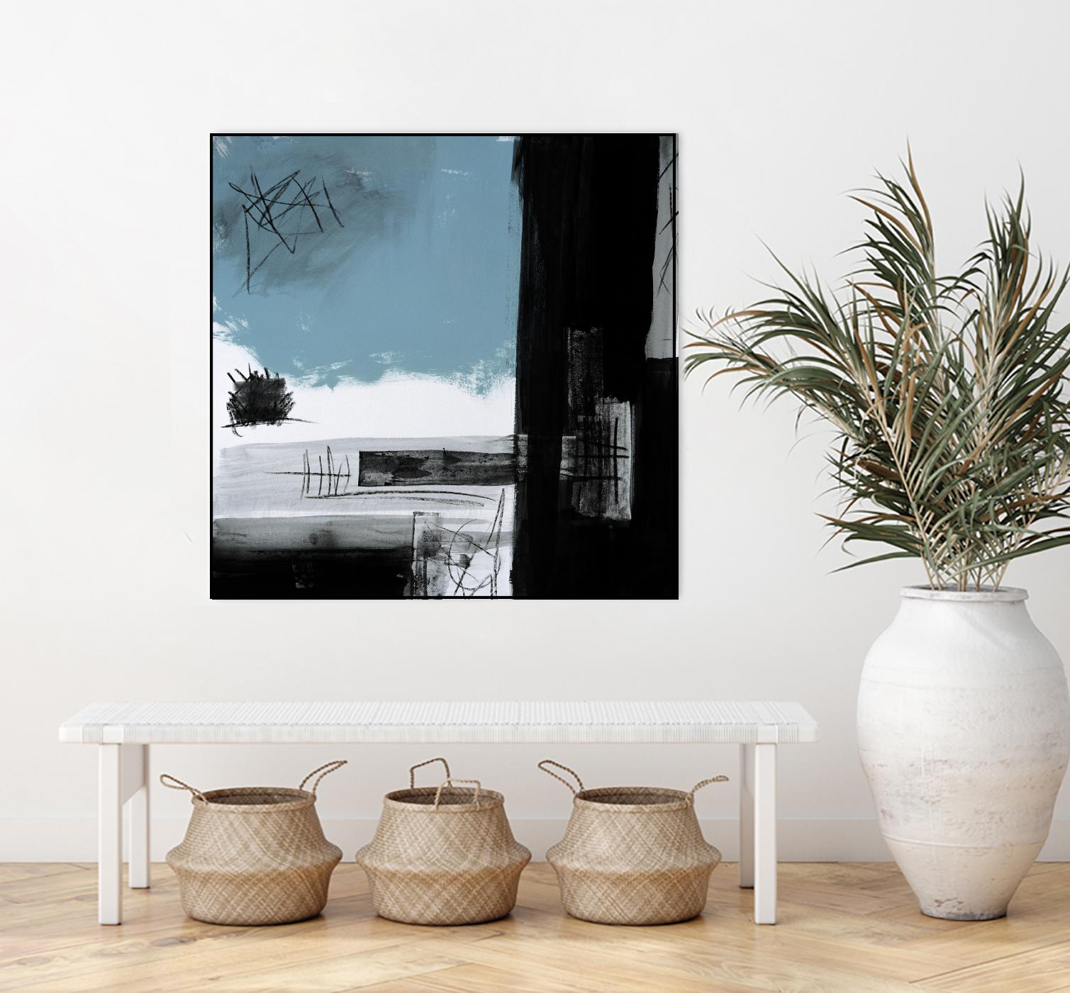 Sandstone E by Franka Palek on GIANT ART - black abstract