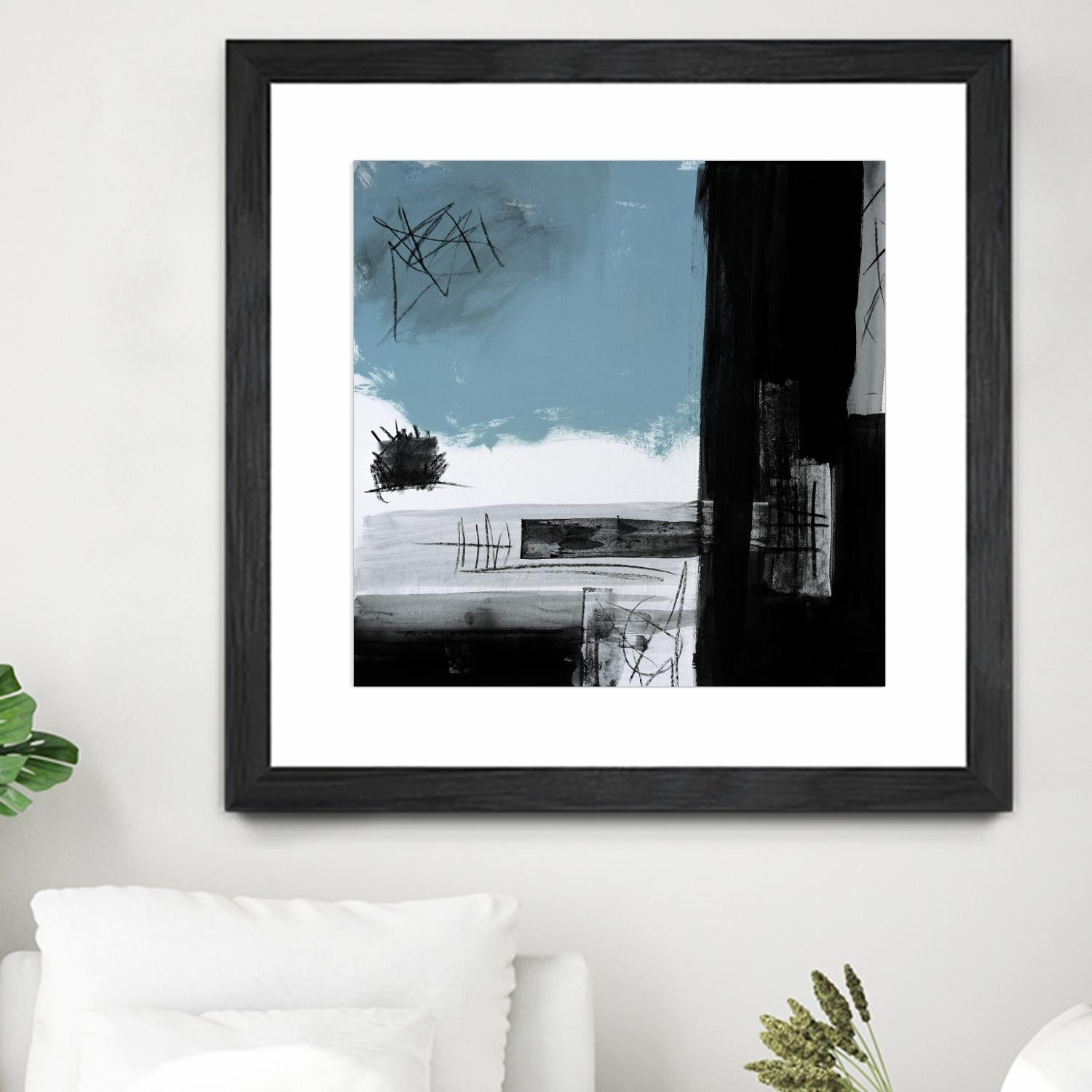 Sandstone E by Franka Palek on GIANT ART - black abstract