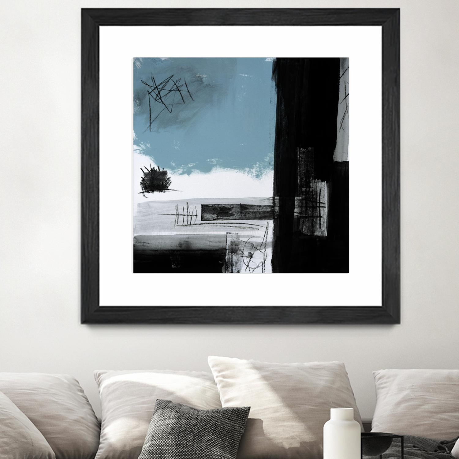 Sandstone E by Franka Palek on GIANT ART - black abstract