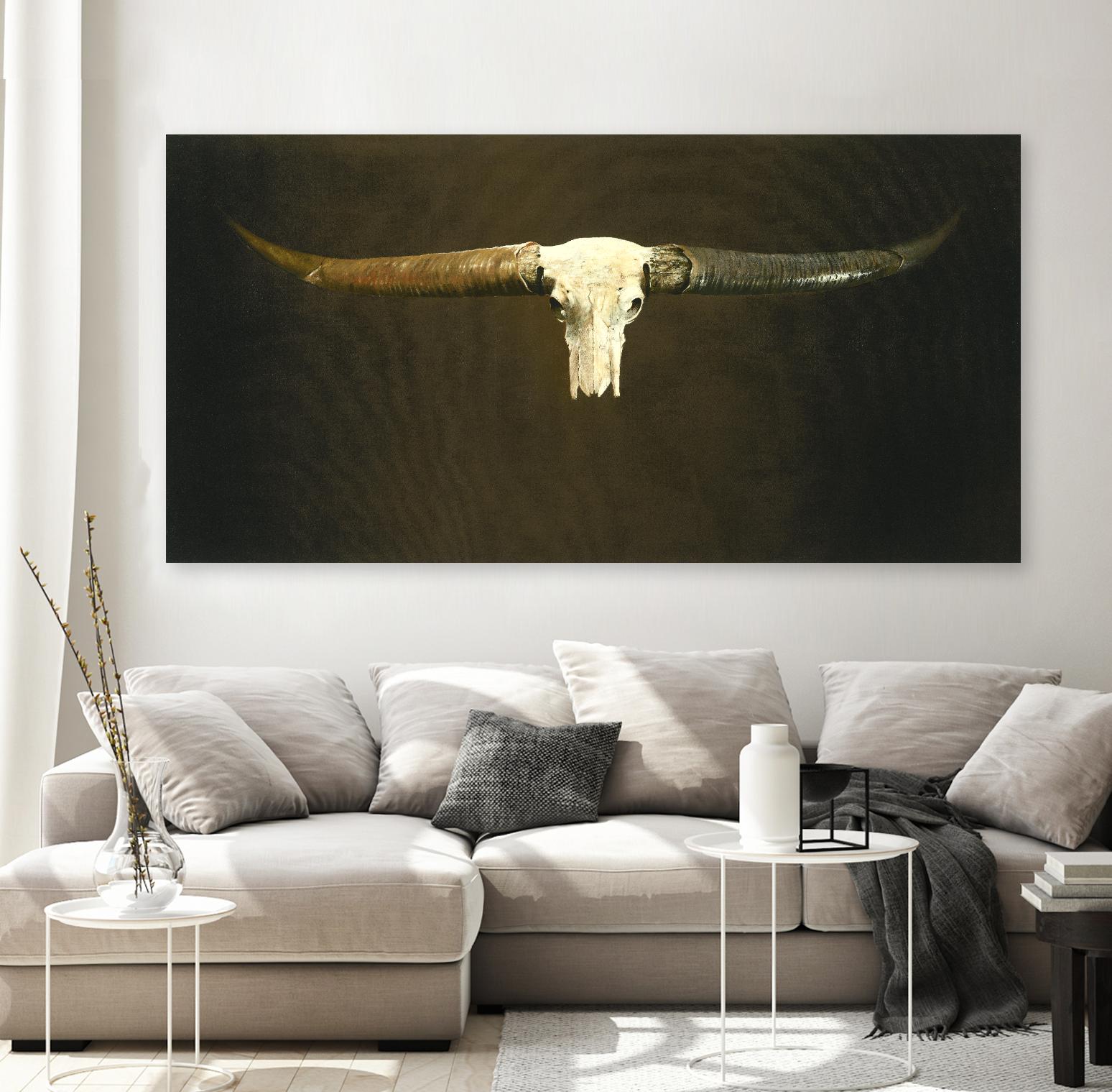 Skull by Gregory Garrett on GIANT ART - white country look