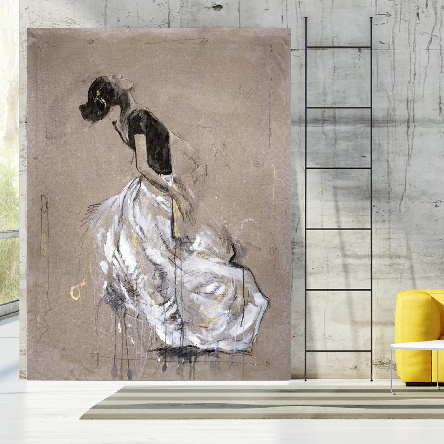 Living the Dream I by Marta Wiley on GIANT ART - white music - dance