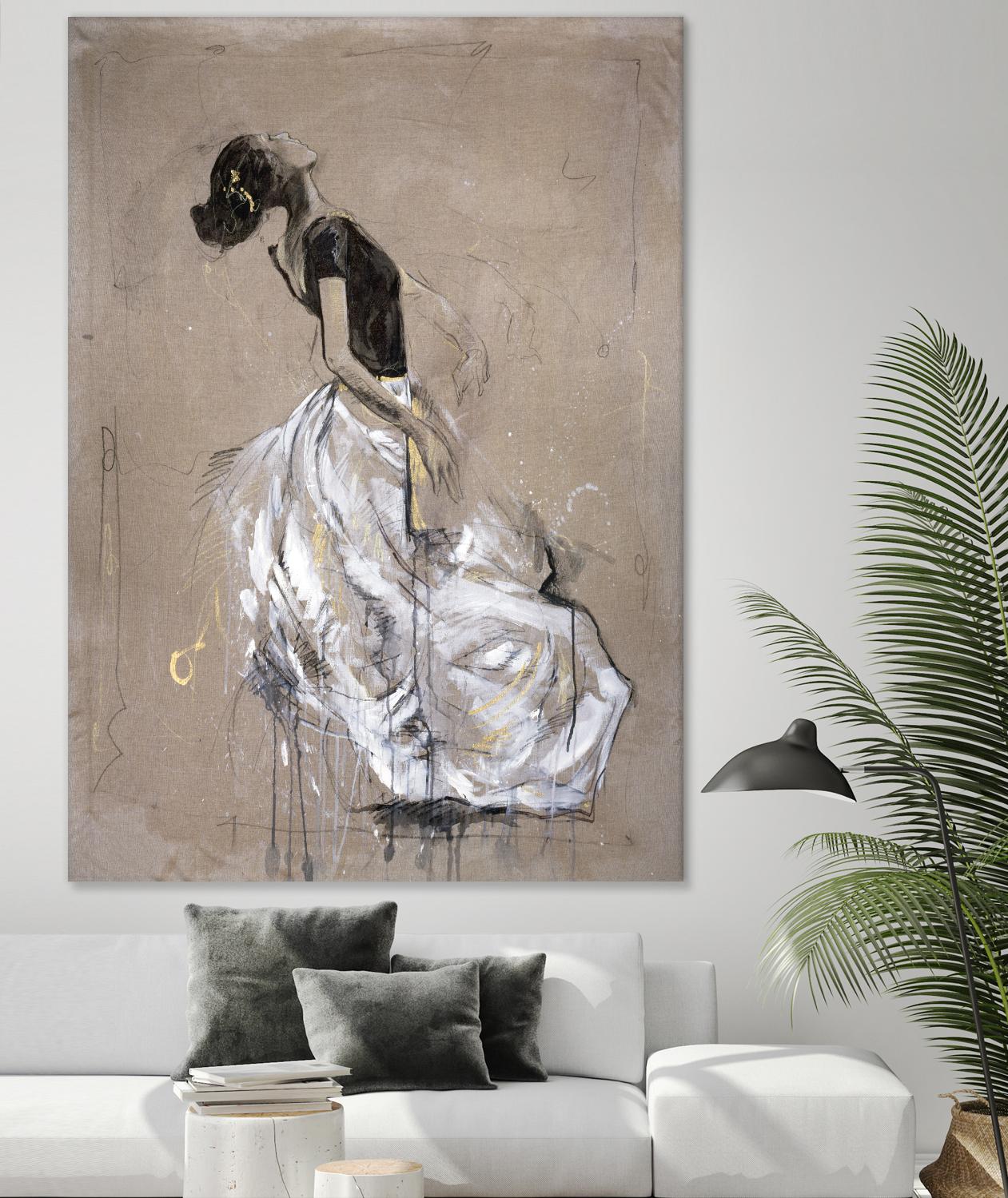 Living the Dream I by Marta Wiley on GIANT ART - white music - dance