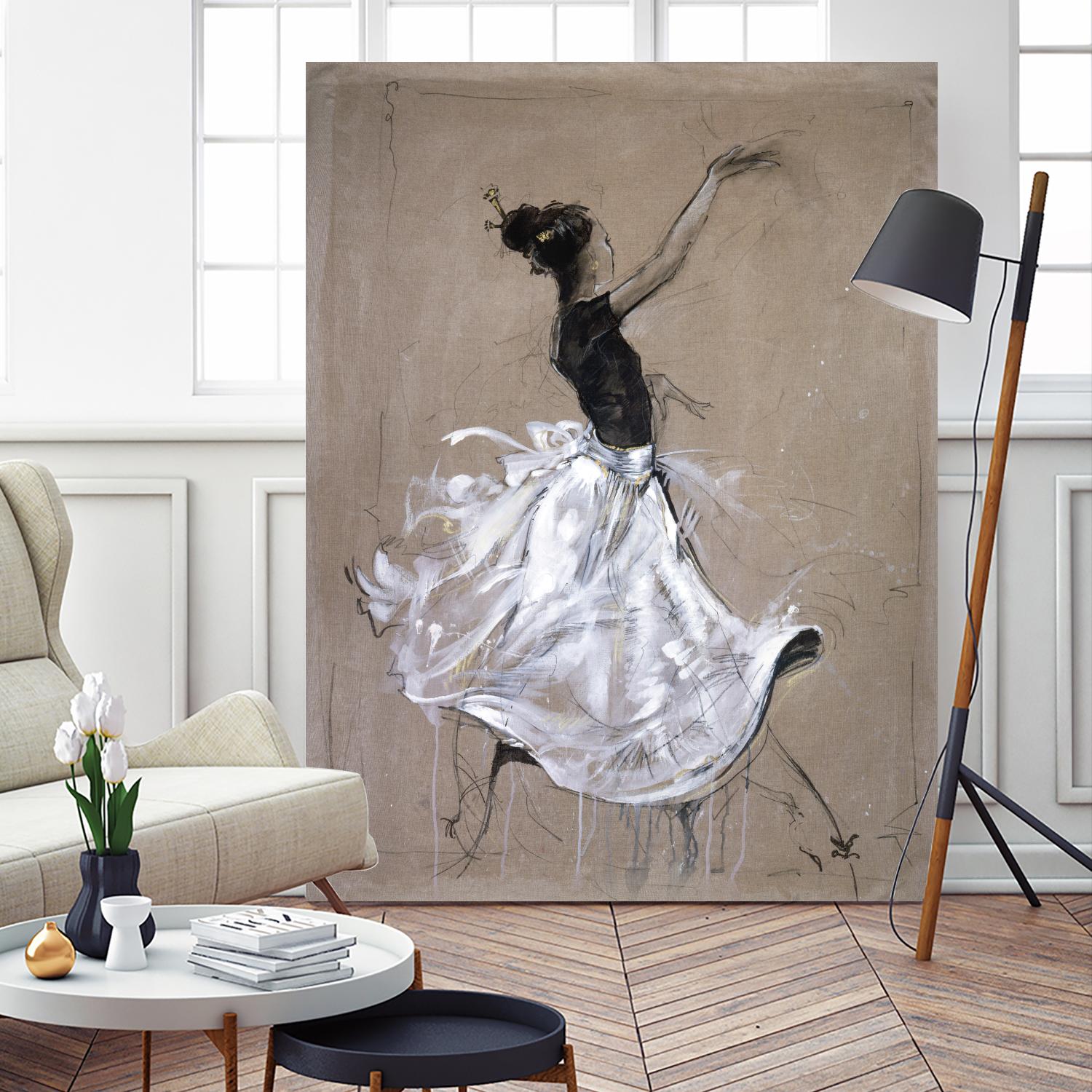 Living the Dream II by Marta Wiley on GIANT ART - white music - dance