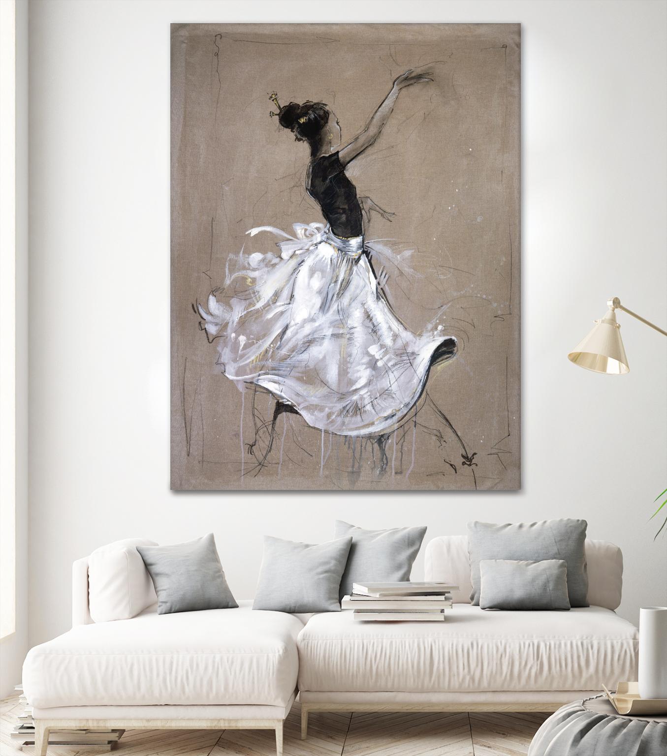 Living the Dream II by Marta Wiley on GIANT ART - white music - dance