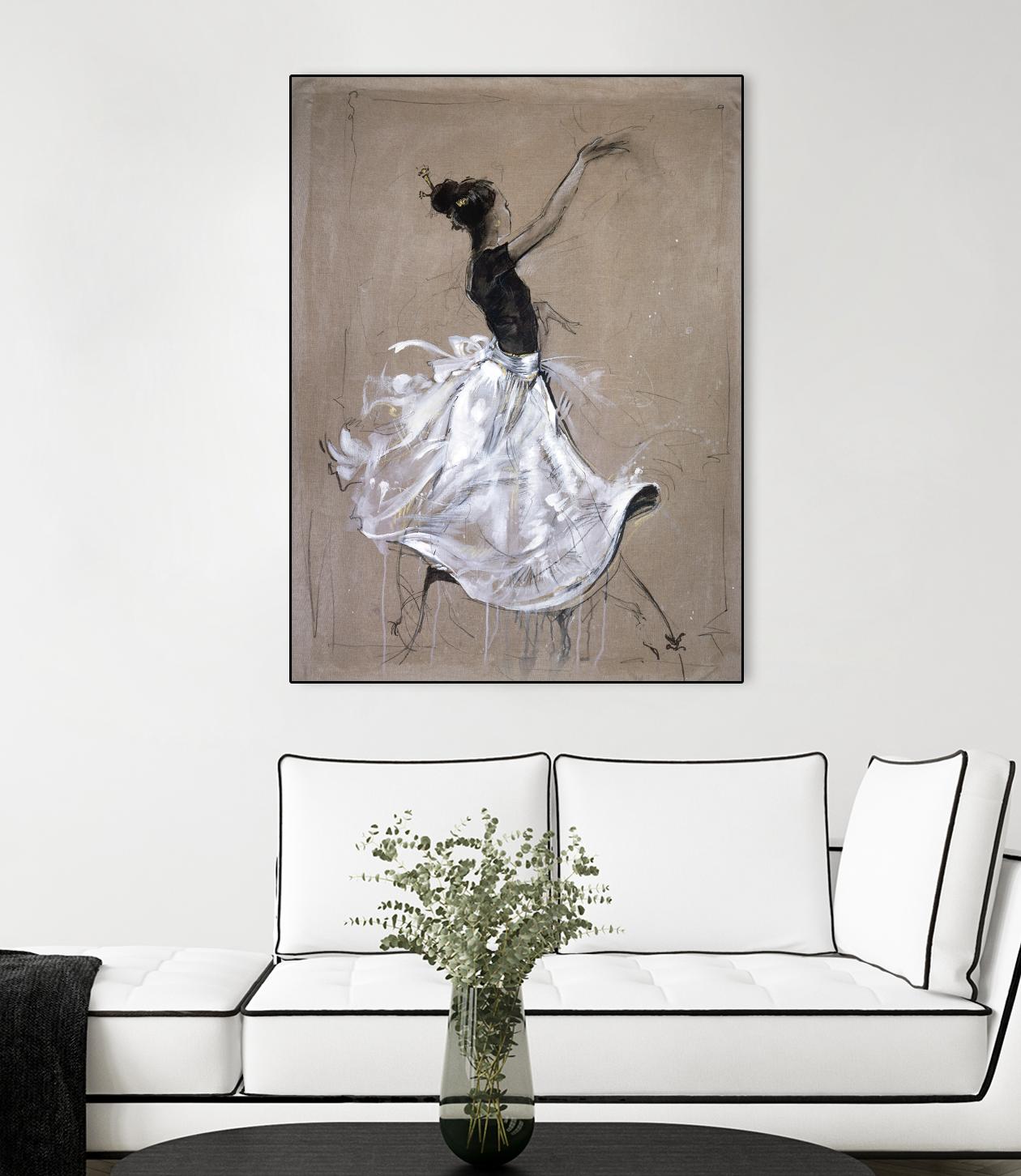 Living the Dream II by Marta Wiley on GIANT ART - white music - dance