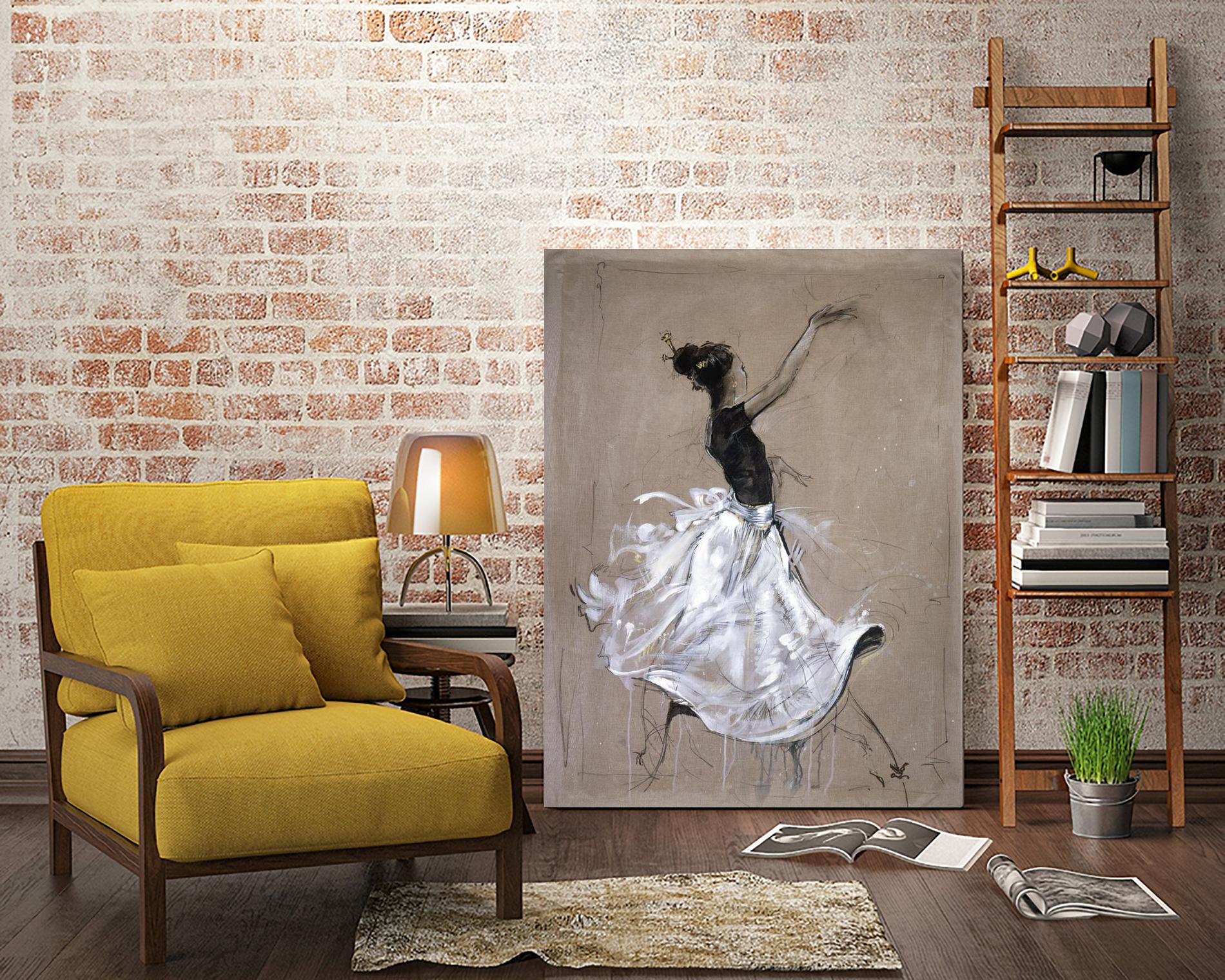 Living the Dream II by Marta Wiley on GIANT ART - white music - dance