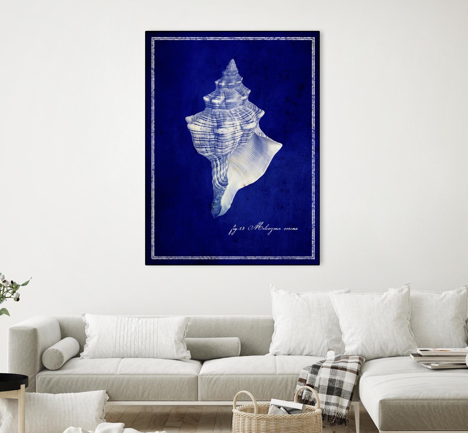 Conch Shell by GI ArtLab on GIANT ART - blue nautical