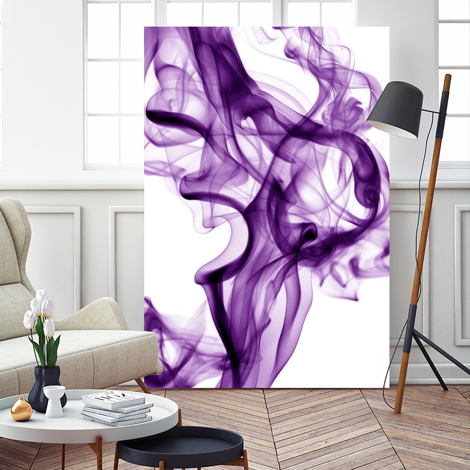 Purple Smoke by GI ArtLab on GIANT ART - white abstract