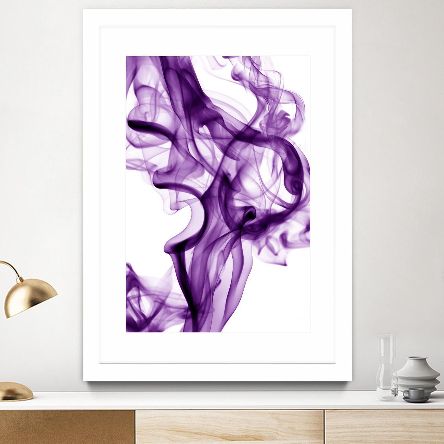 Purple Smoke by GI ArtLab on GIANT ART - white abstract