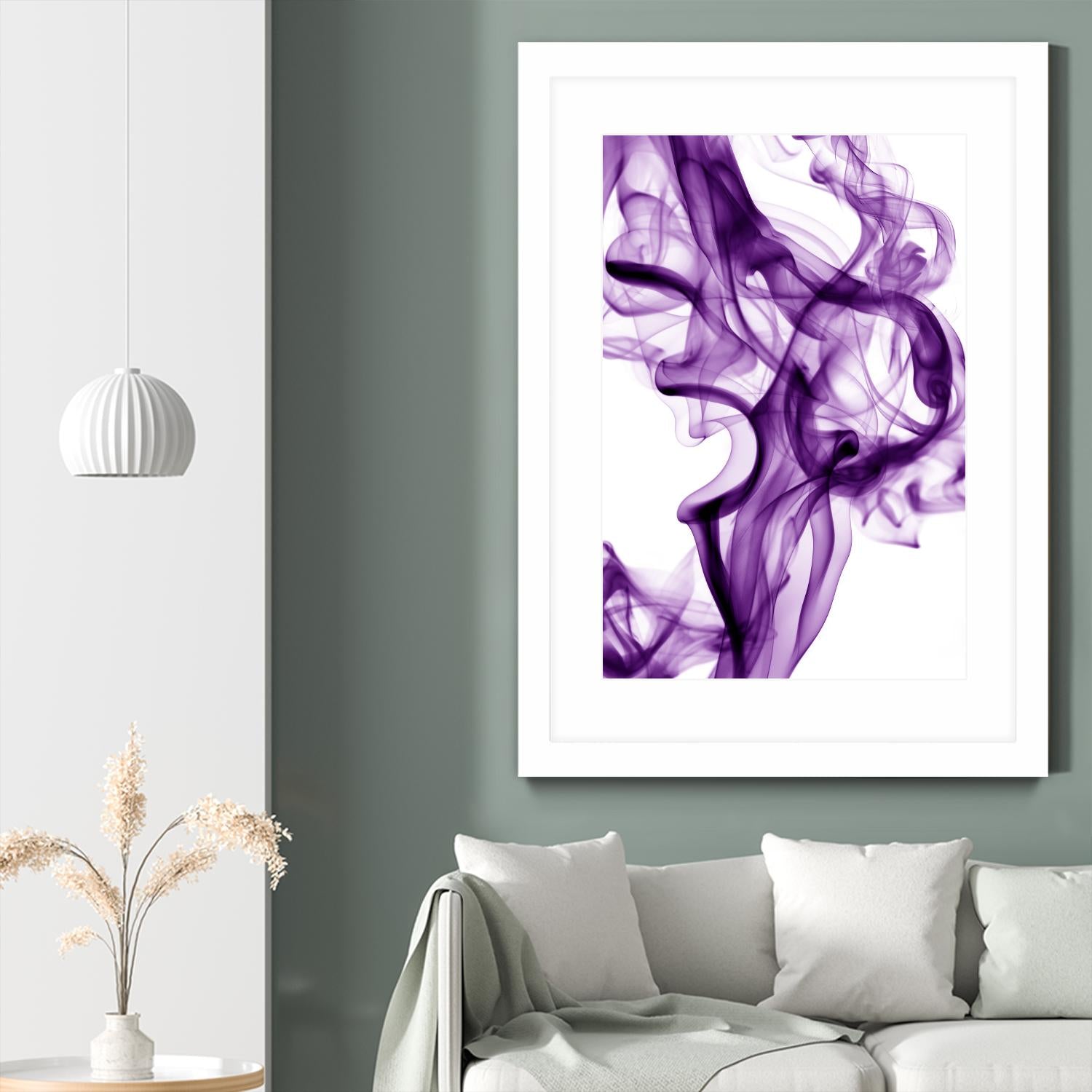 Purple Smoke by GI ArtLab on GIANT ART - white abstract