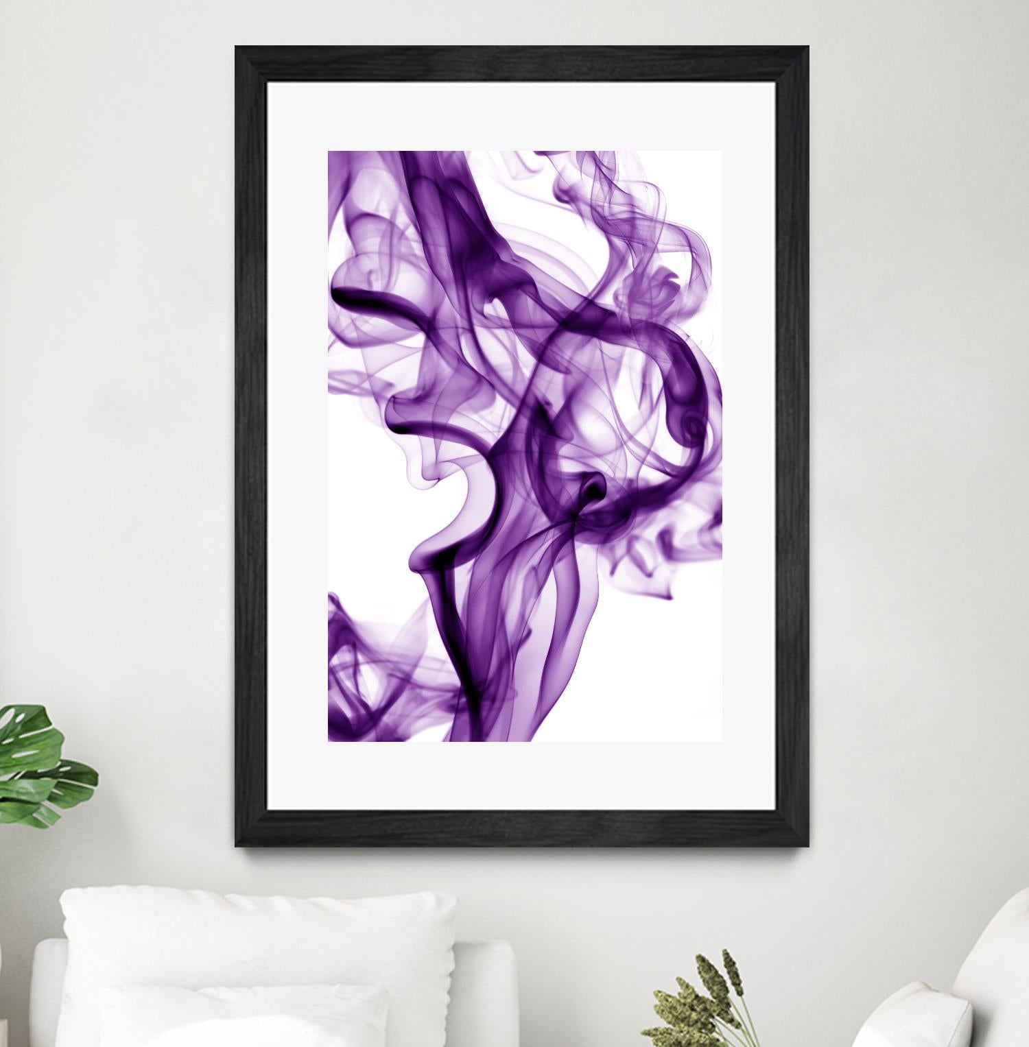 Purple Smoke by GI ArtLab on GIANT ART - white abstract