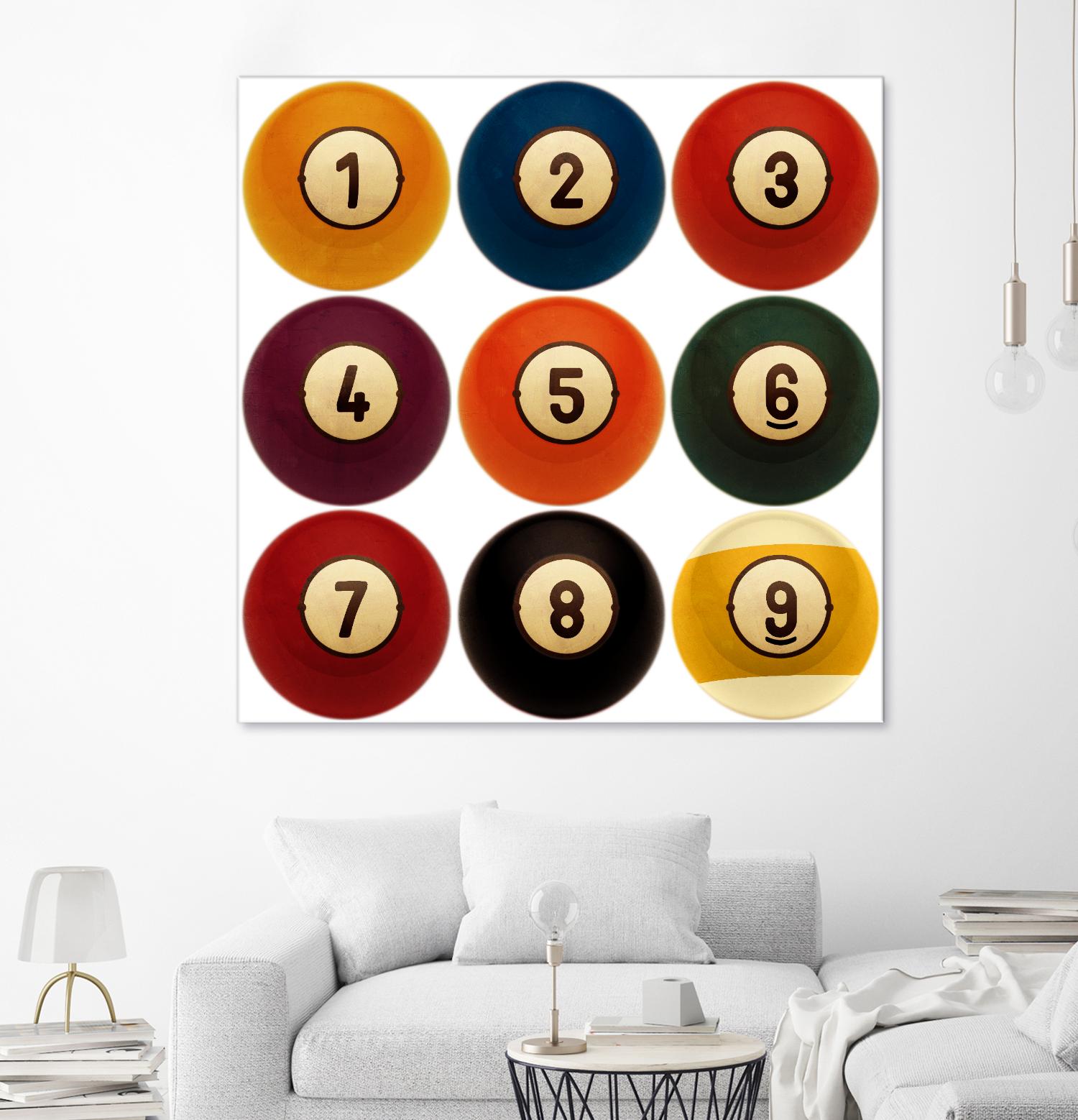 Billiards by GI ArtLab on GIANT ART - yellow leisure