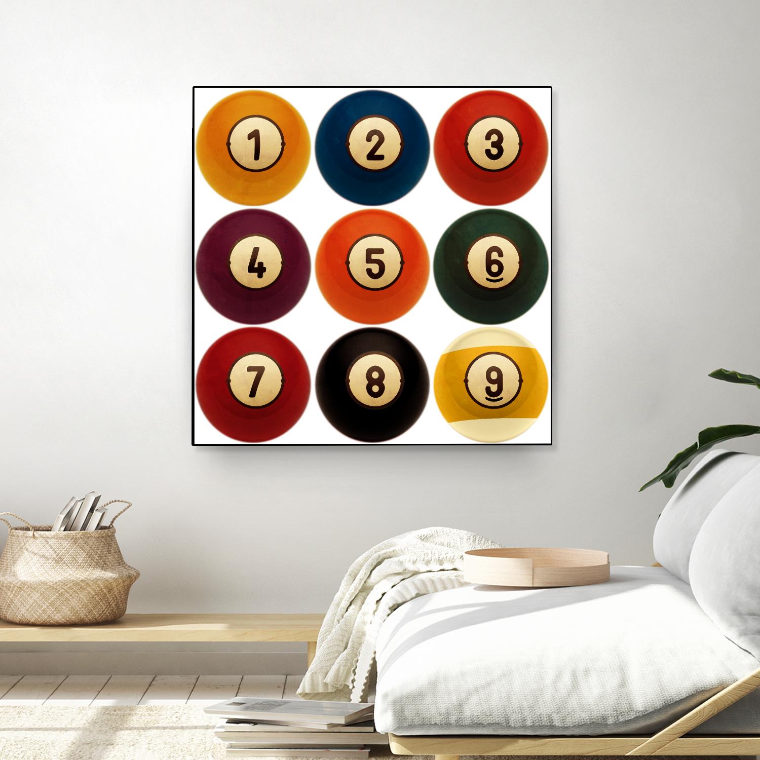 Billiards by GI ArtLab on GIANT ART - yellow leisure