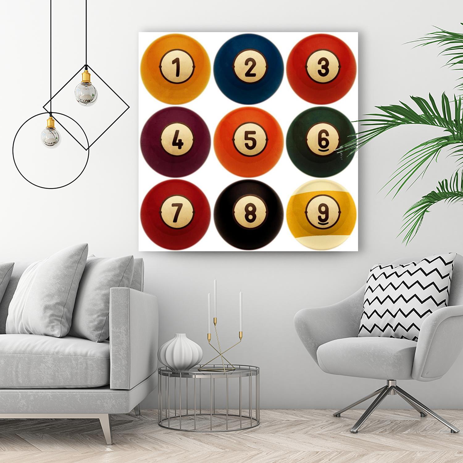 Billiards by GI ArtLab on GIANT ART - yellow leisure