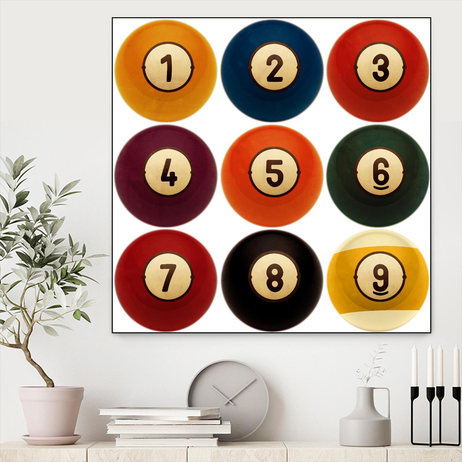 Billiards by GI ArtLab on GIANT ART - yellow leisure