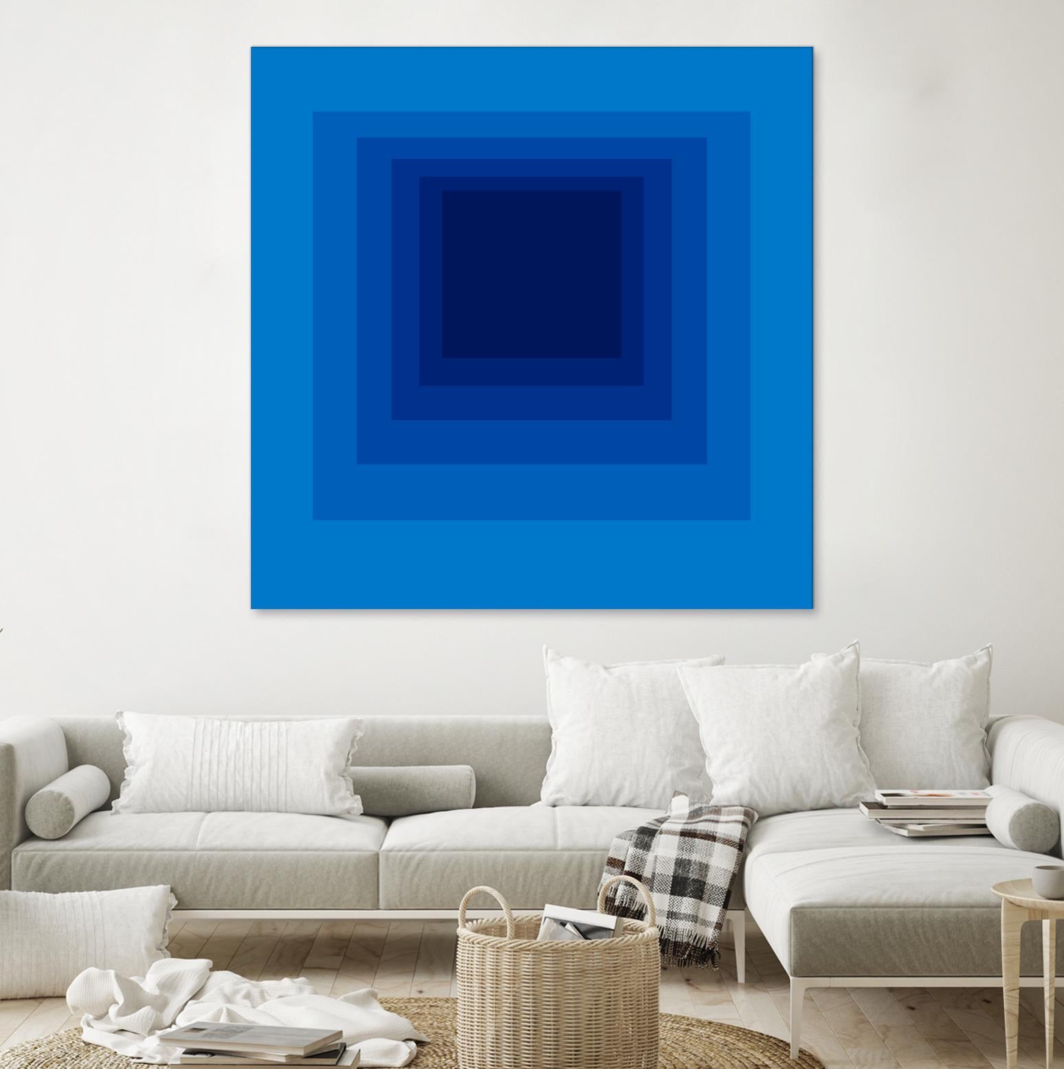After Josef B by GI ArtLab on GIANT ART - blue abstract