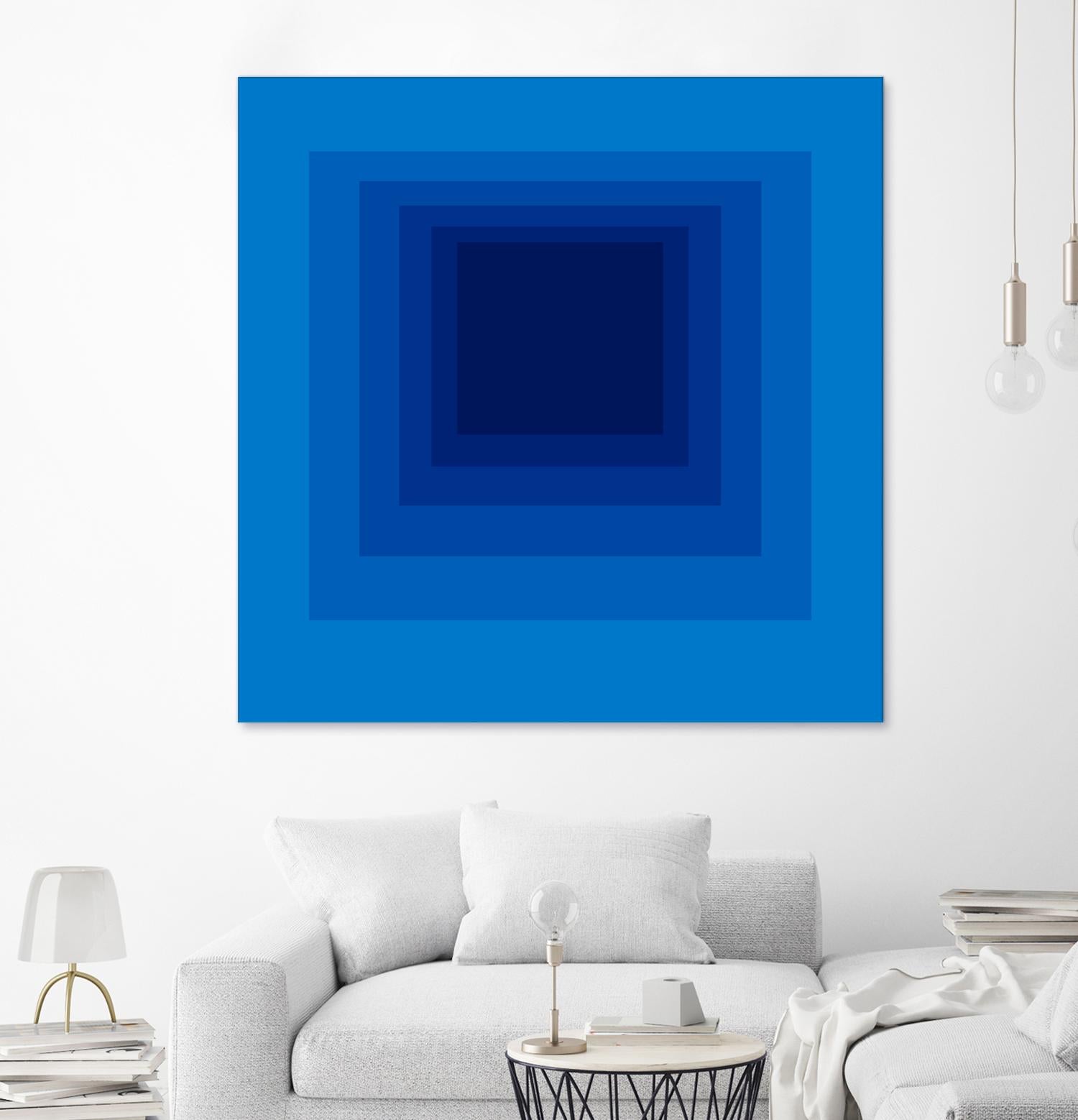 After Josef B by GI ArtLab on GIANT ART - blue abstract