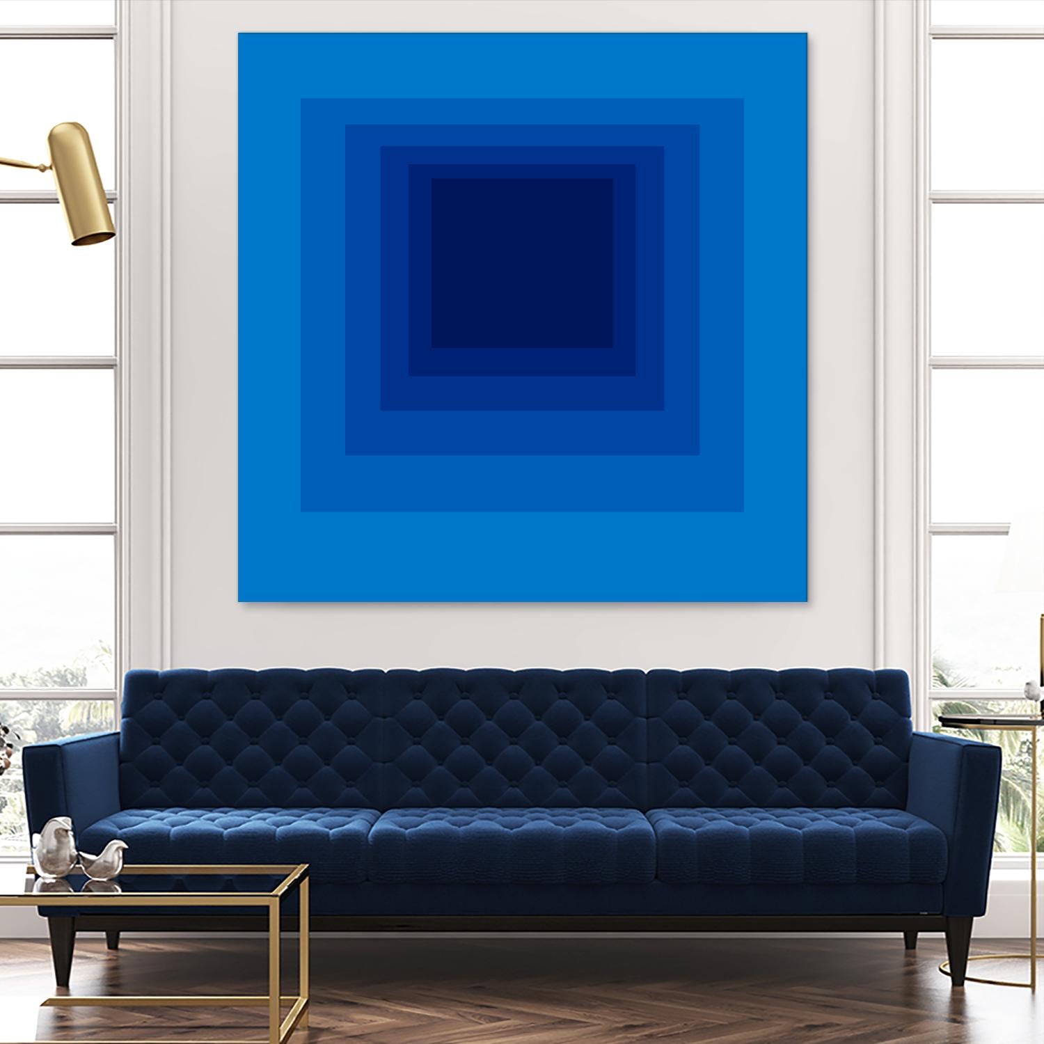After Josef B by GI ArtLab on GIANT ART - blue abstract