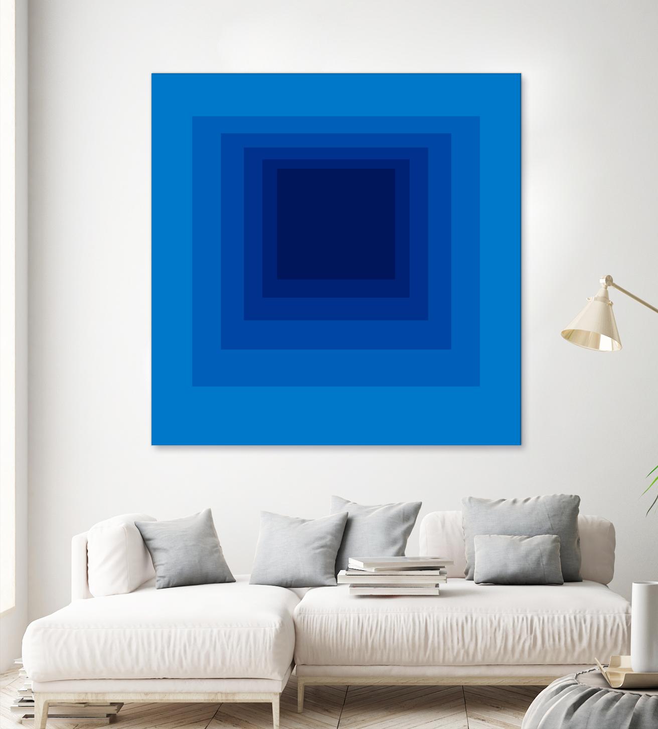 After Josef B by GI ArtLab on GIANT ART - blue abstract