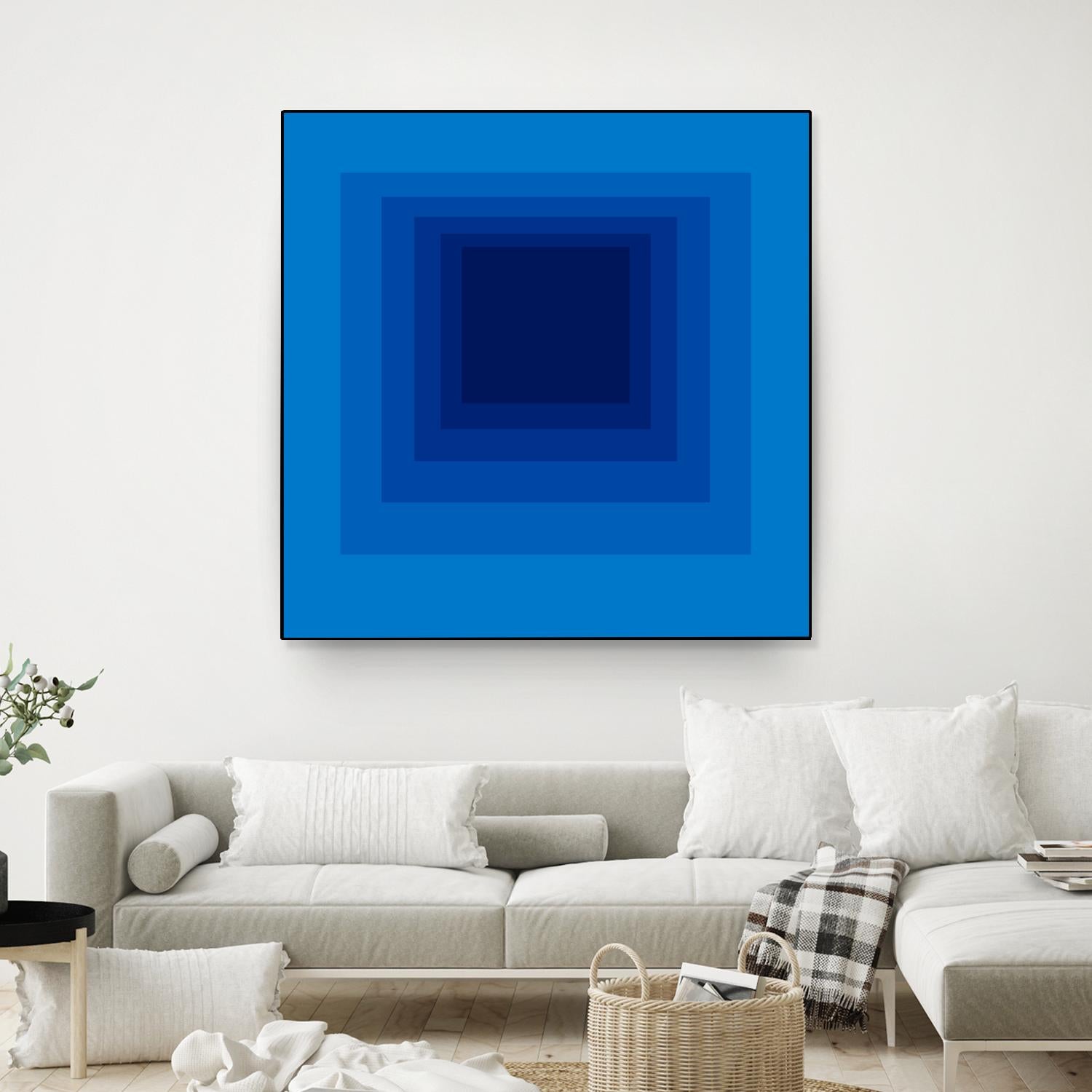 After Josef B by GI ArtLab on GIANT ART - blue abstract