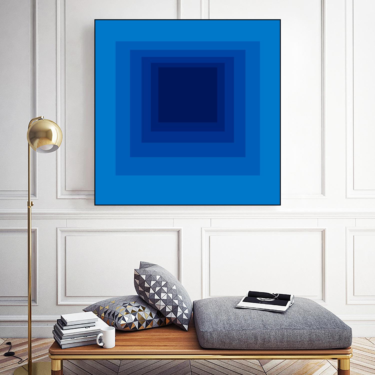 After Josef B by GI ArtLab on GIANT ART - blue abstract