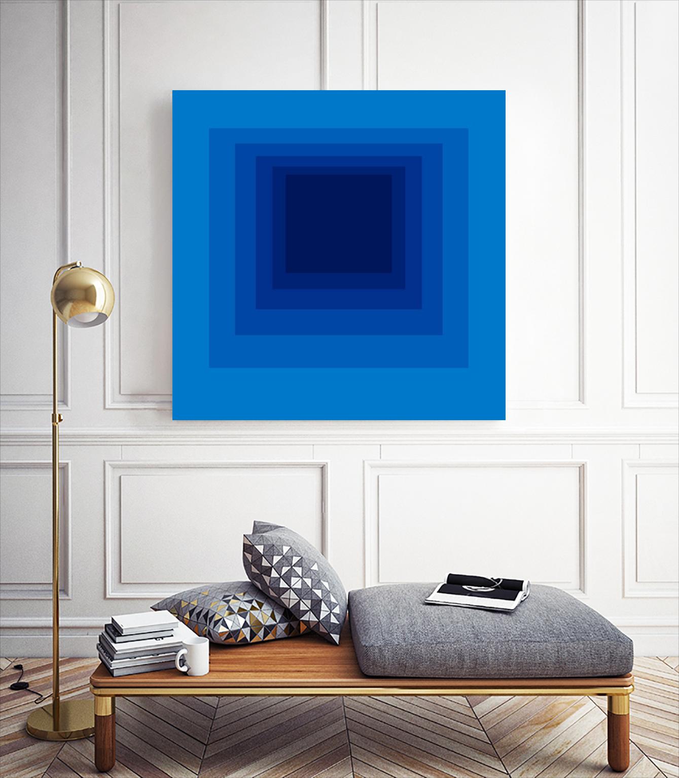 After Josef B by GI ArtLab on GIANT ART - blue abstract