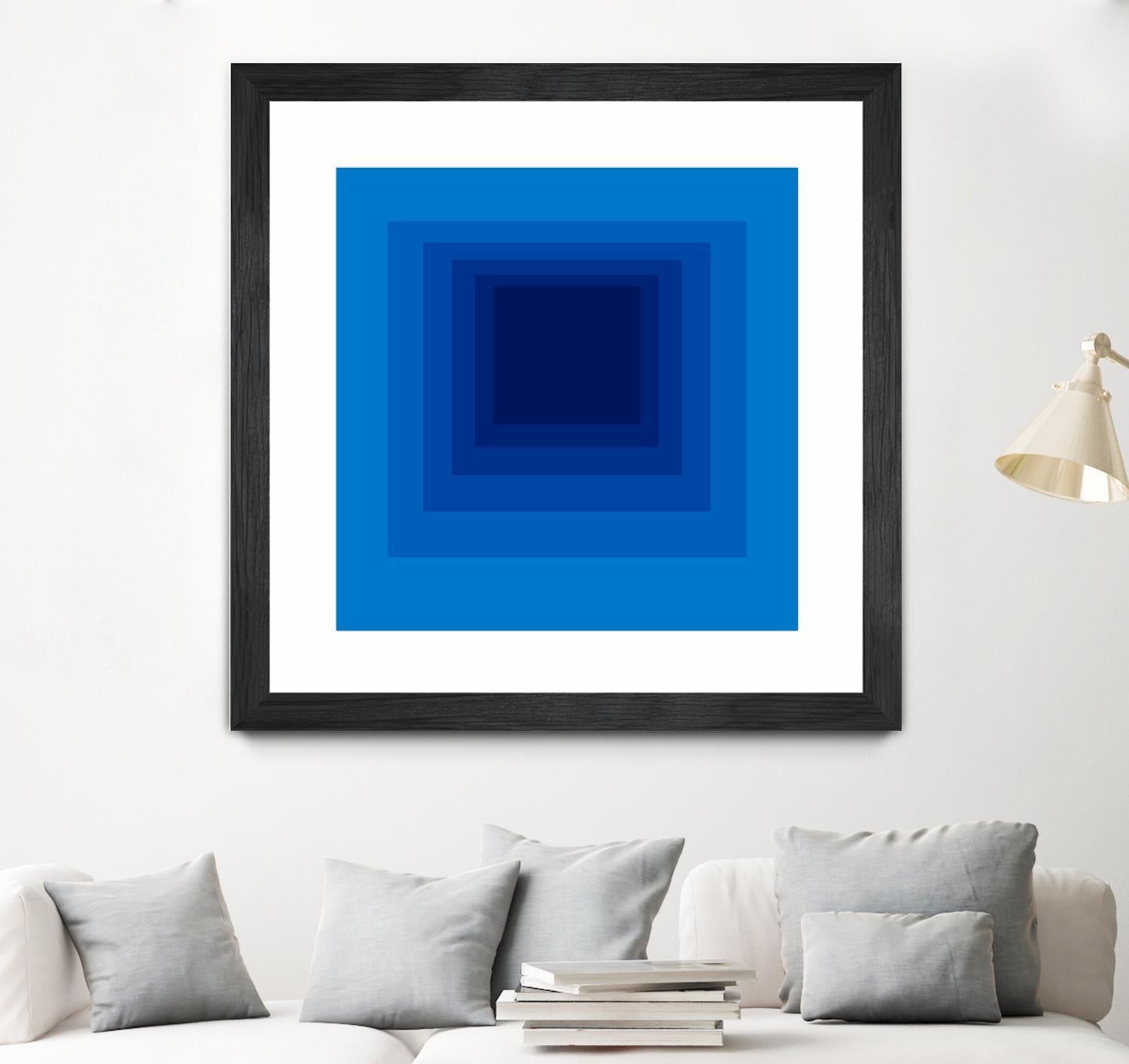 After Josef B by GI ArtLab on GIANT ART - blue abstract