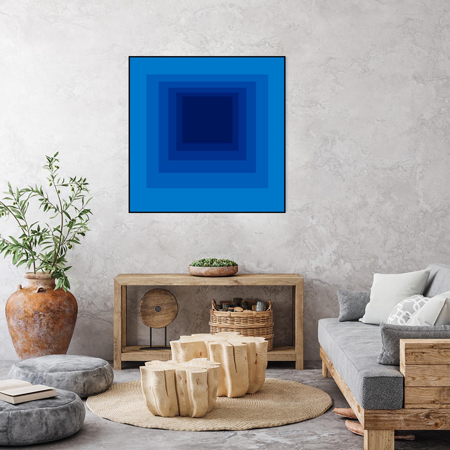 After Josef B by GI ArtLab on GIANT ART - blue abstract