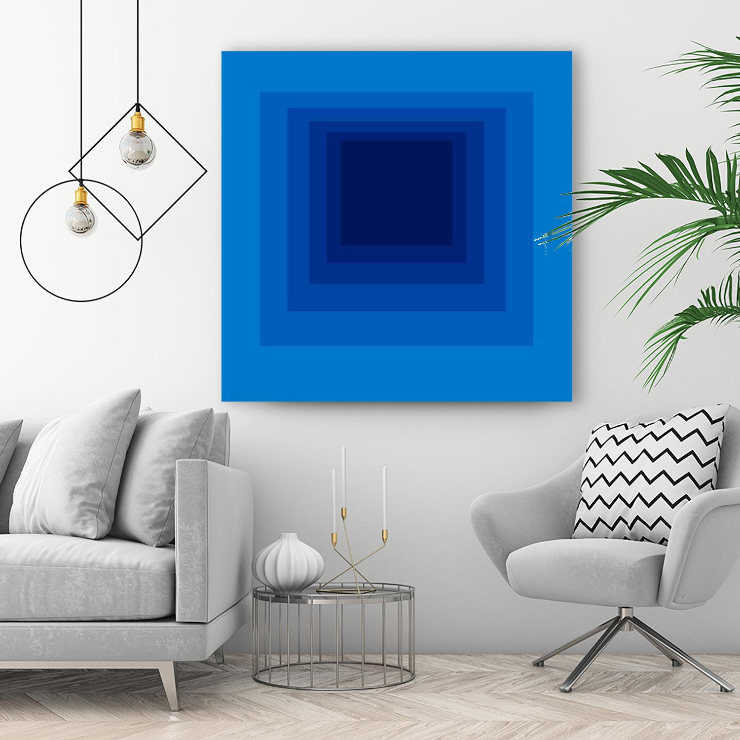 After Josef B by GI ArtLab on GIANT ART - blue abstract