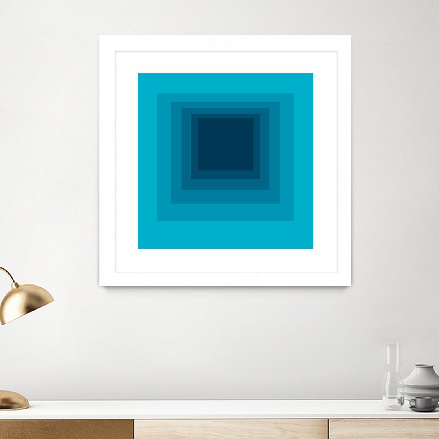 After Josef D by GI ArtLab on GIANT ART - blue abstract