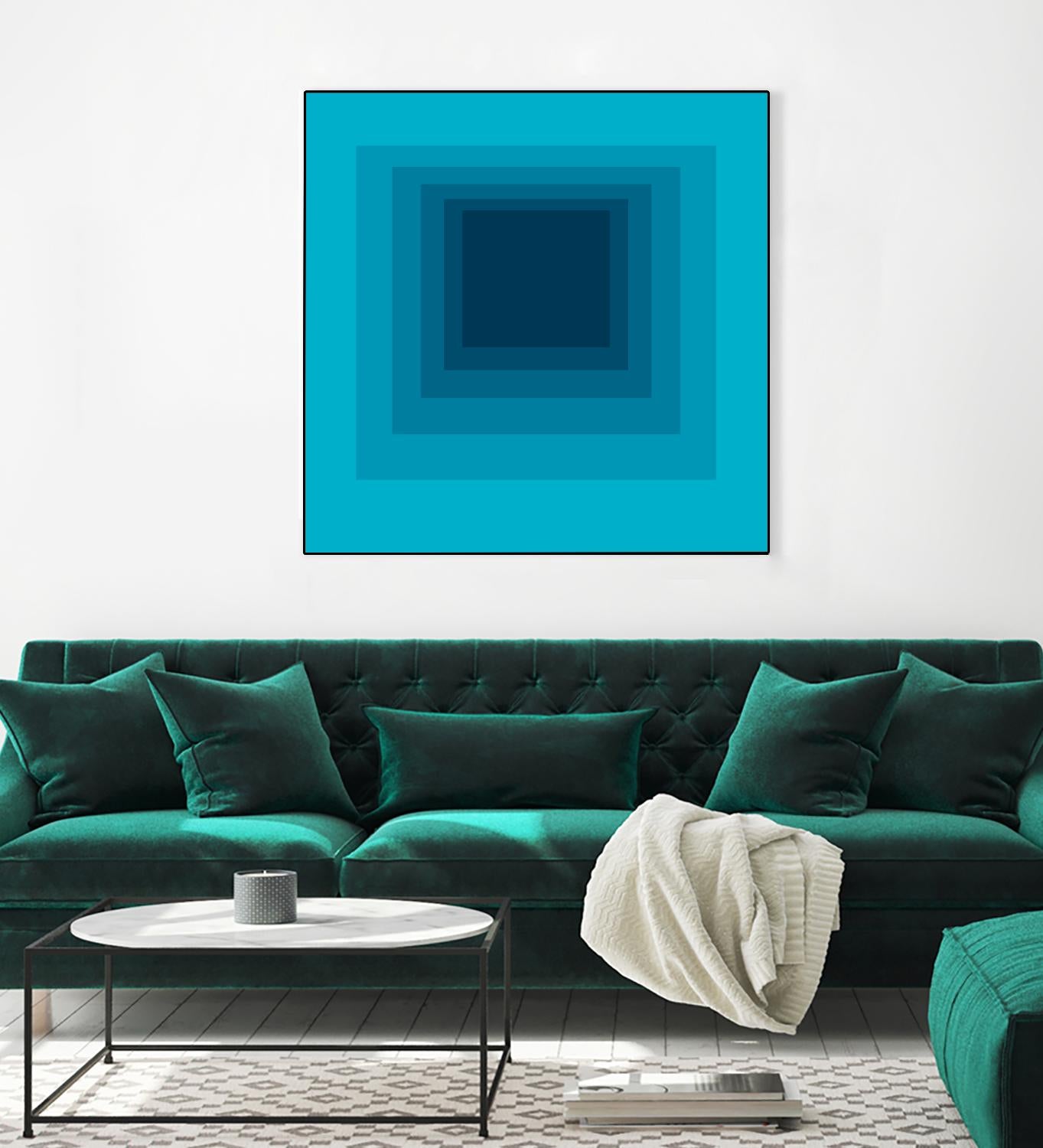 After Josef D by GI ArtLab on GIANT ART - blue abstract