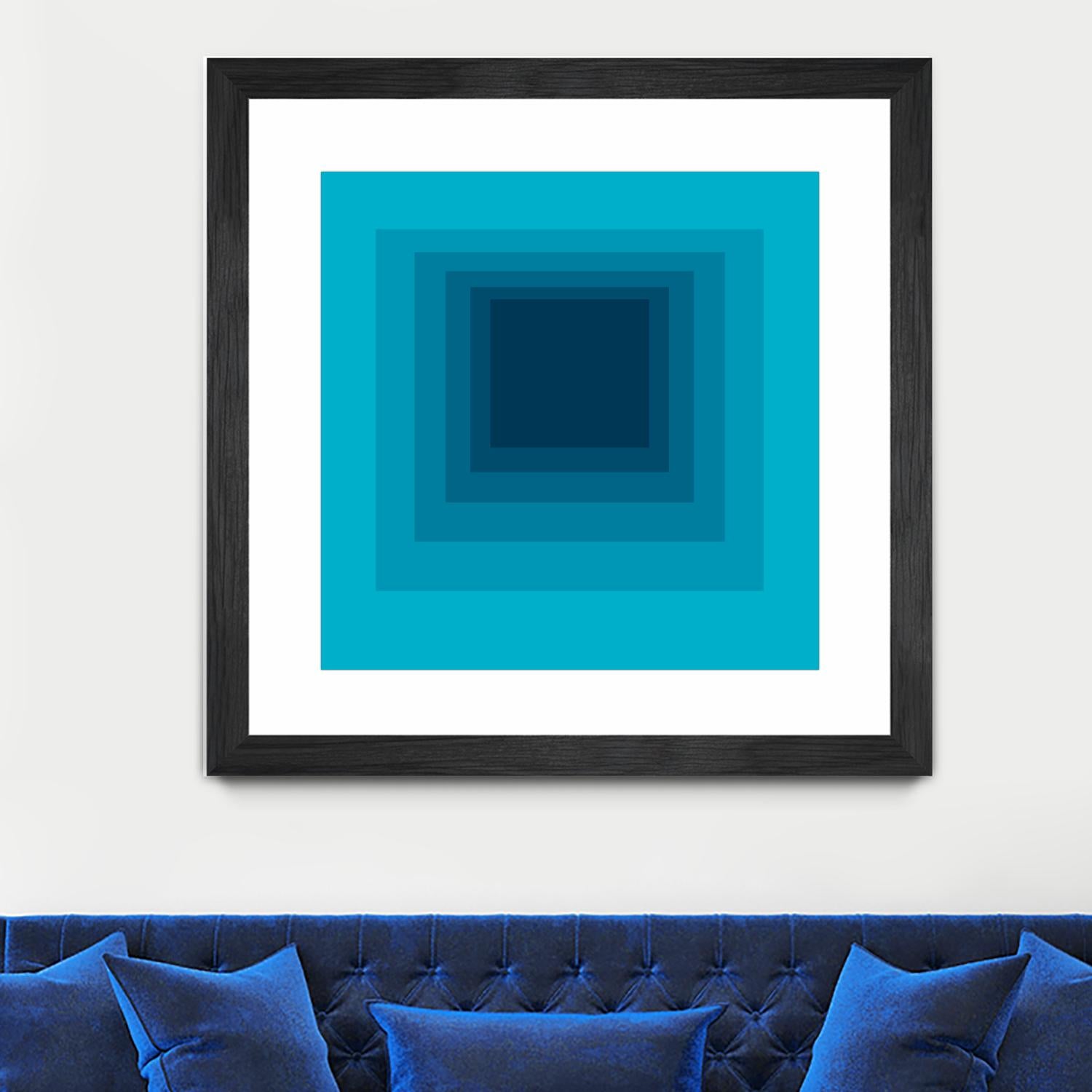 After Josef D by GI ArtLab on GIANT ART - blue abstract