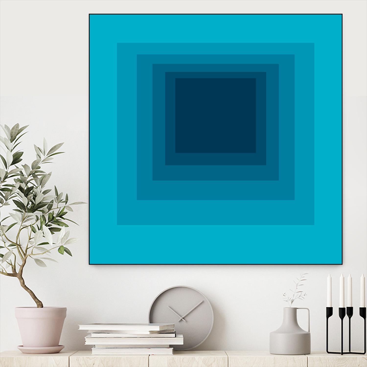 After Josef D by GI ArtLab on GIANT ART - blue abstract