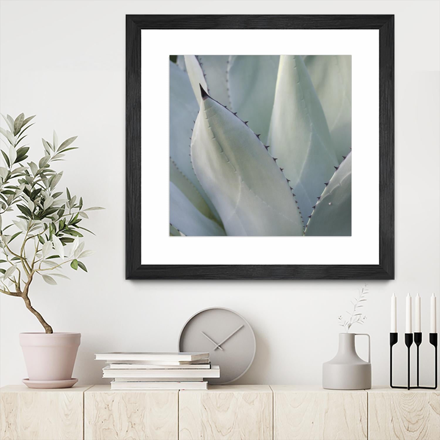 Black Tip Succulent by Karen Ussery on GIANT ART - grey botany