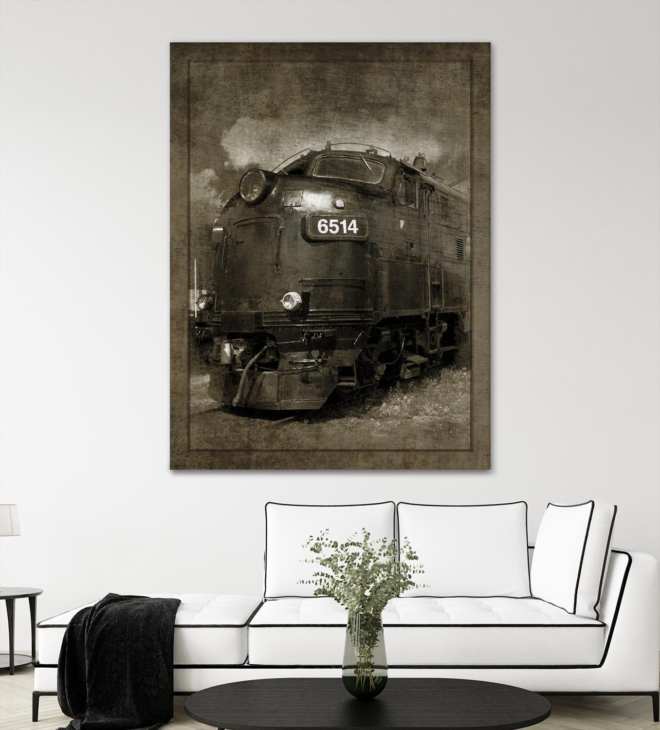 Diesel Electric Locomotive by GI ArtLab on GIANT ART - black leisure