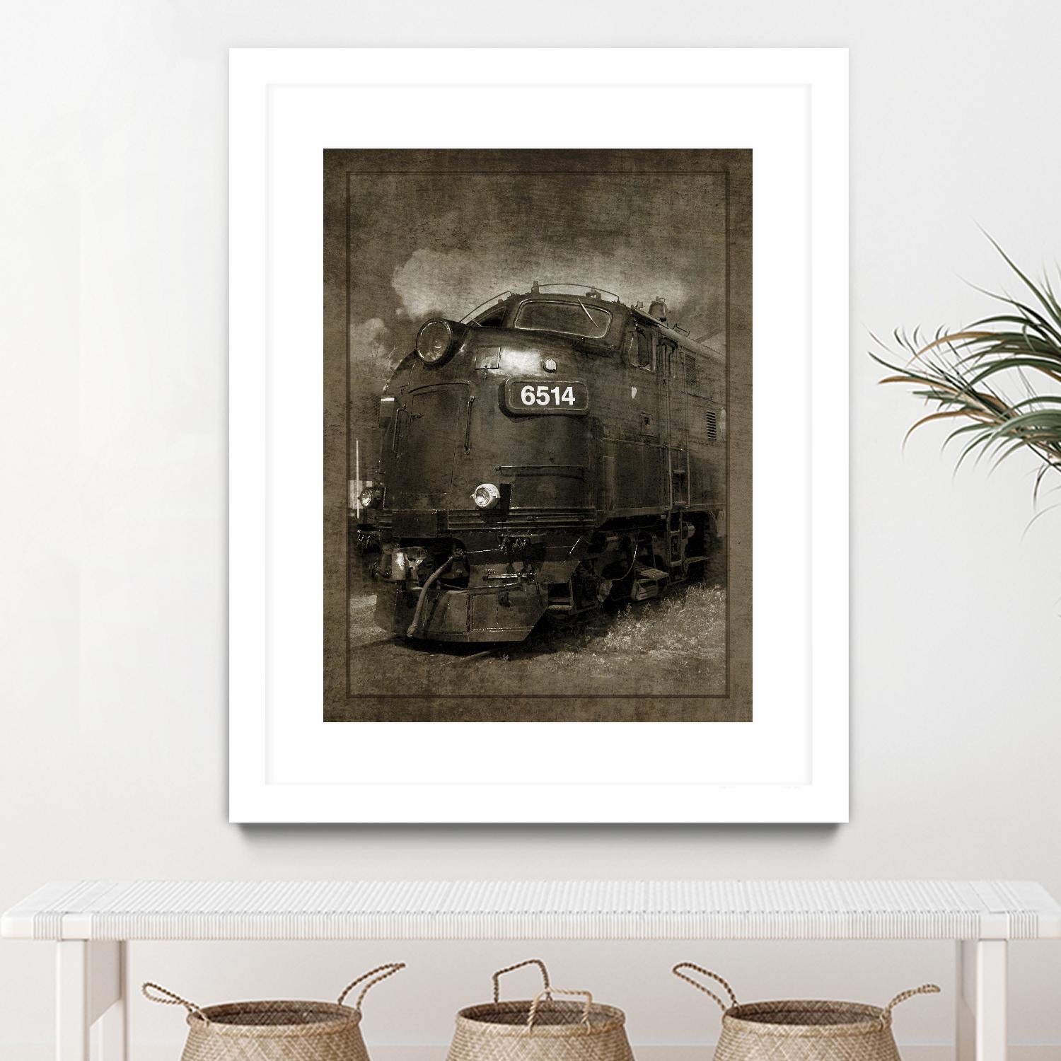 Diesel Electric Locomotive by GI ArtLab on GIANT ART - black leisure