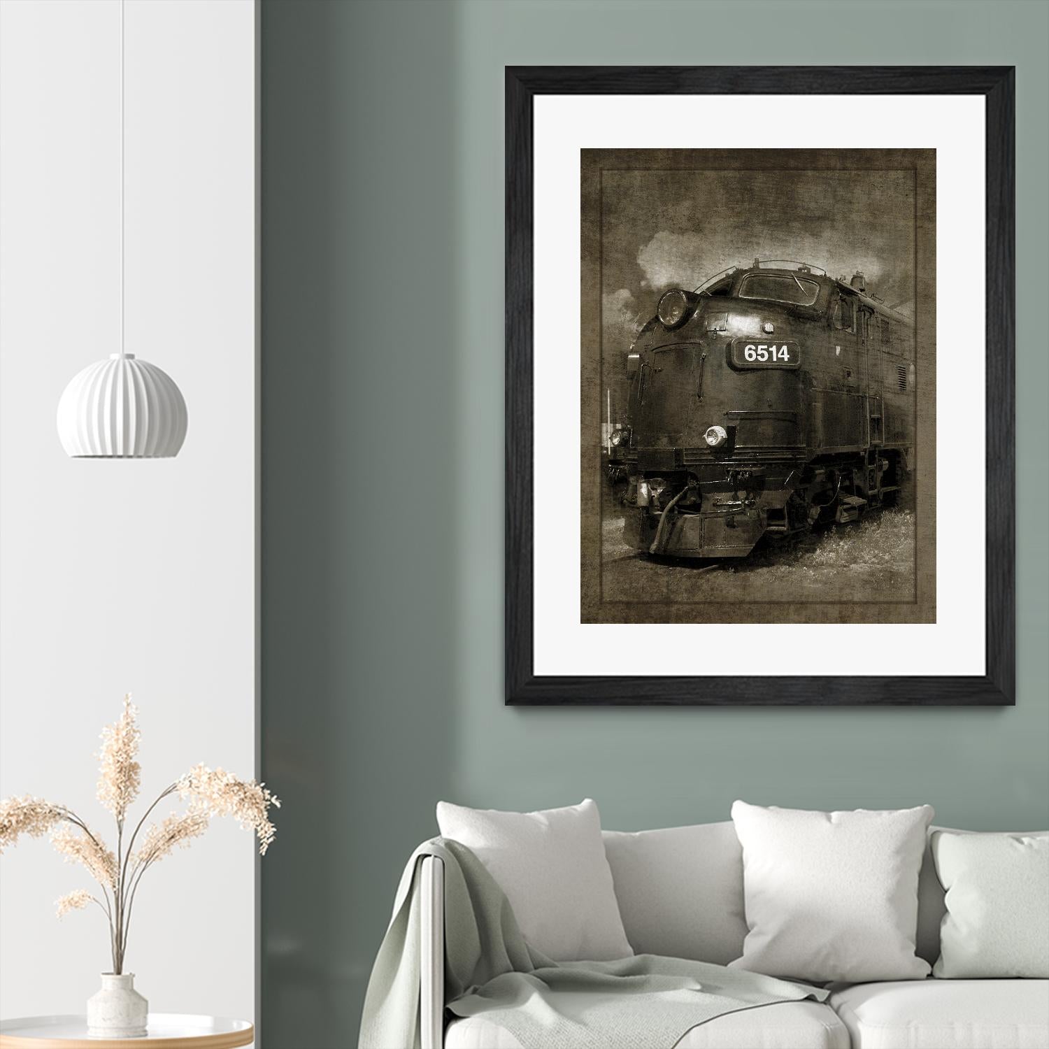 Diesel Electric Locomotive by GI ArtLab on GIANT ART - black leisure