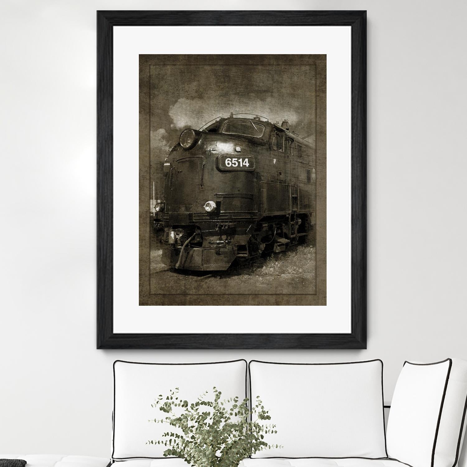 Diesel Electric Locomotive by GI ArtLab on GIANT ART - black leisure