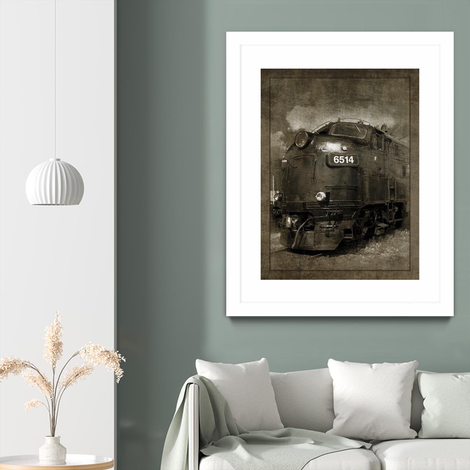 Diesel Electric Locomotive by GI ArtLab on GIANT ART - black leisure