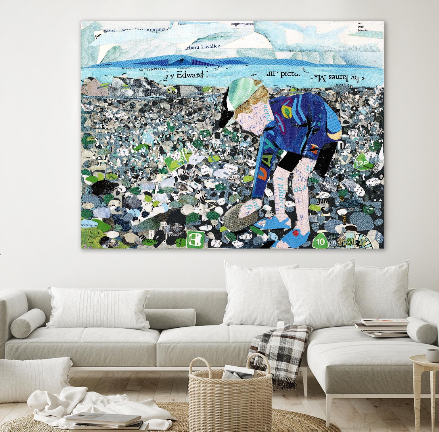 Calm #4, Camano Beach by Mark Fraley on GIANT ART - blue contemporary